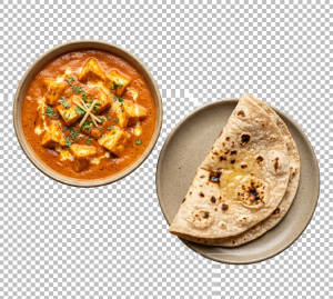 Paneer Butter Masala + Tawa Plain Roti (1 piece)