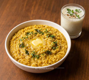 99 Special Butter Khichdii + Butter Milk