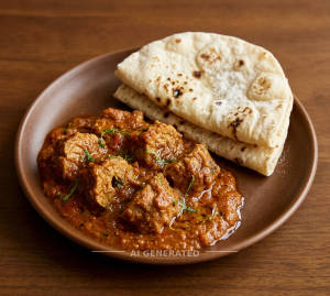 Gravy Chaap + Plain Tawa Roti (2 pieces)