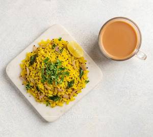 Poha + Tea