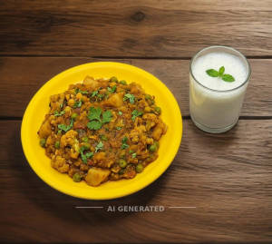 Only Bhaji + Buttermilk