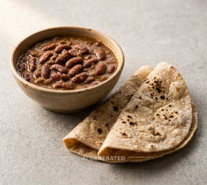 Rajma + Plain Tawa Roti (2 pieces)