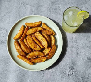Potato Wedges + Fresh Lime Juice