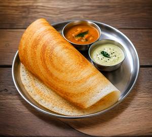 Dosa ( 3 Piece Coconut Chutney 🥥 & Tomato Chutney 🍅)