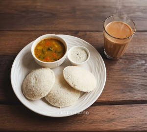 Idli + Tea