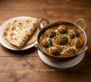 Veg Kofta + Butter Roti (2 pieces)
