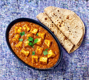 Paneer Masala + Tawa Roti (2 pieces)