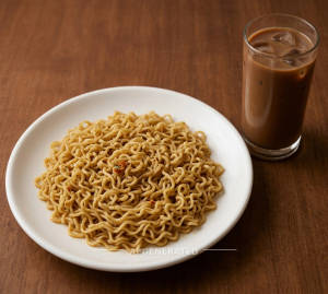 Plain Maggi + Cold Coffee
