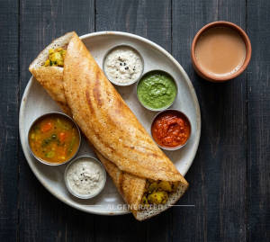 Masala Dosa + Tea