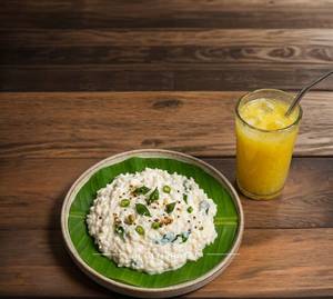 Curd Rice + Pineple Juices