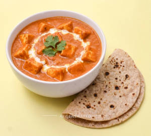 Paneer Butter Masala + Plain Chapati (2 pieces)
