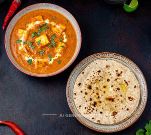 Paneer Butter Masala + Tawa Roti (1 piece)