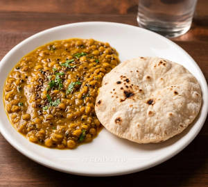 Dal Fry + Plain Roti (1 Piece)