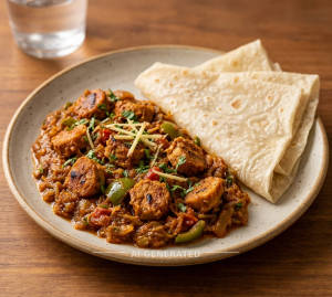 Chaap Takatak Gravy + Rumali Roti (2 pieces)