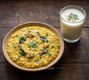Dal Khichdi + Butter Milk