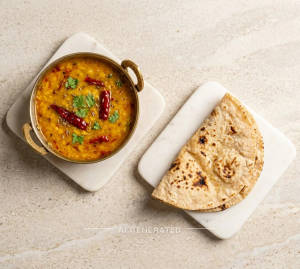 Lal Mirch Dal Fry + Tawa Roti (1 Piece)
