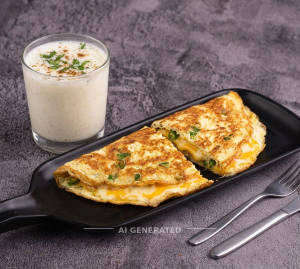 Cheese Omelette + Buttermilk