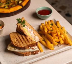 Sourdough Smoked Chicken N Egg Sandwich