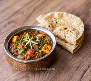 Paneer Chatpata + Tawa Roti Plain (2 pieces)