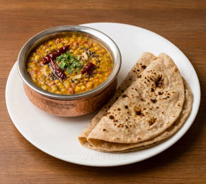 Plain Tadka + Roti (2 Pieces)