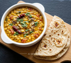 Dal tadka + Tawa chapati plain (2 pieces)