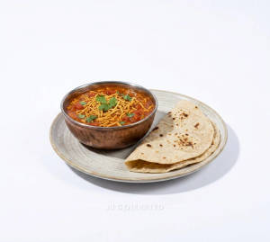 Sev Tamatar + Tawa roti plain (2 pieces)