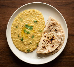 Sada Dal + Chapati Roti (2 pieces)