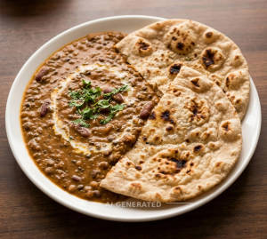 Dal Makhani + Tandoori Plain Roti (2 pieces)
