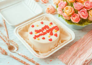 Happy Anniversary Bento Cake