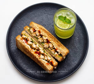 Grilled Chicken Sandwich + Fresh Lime