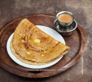 Dosa (Ghee Spl) + Tea (Ordy)