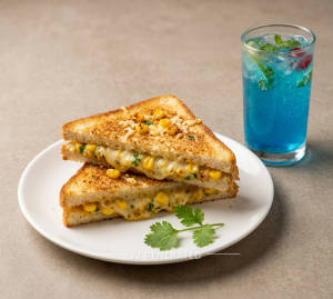 Corn Cheese Sandwich + Blue Ocean