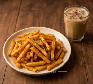Peri Peri French Fries + Cold Coffee