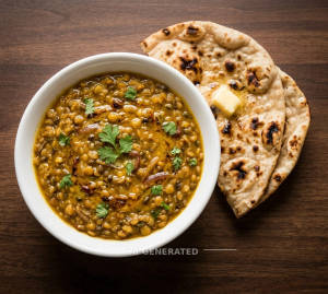 Dal Fry + Tandoor Roti (2 pieces)