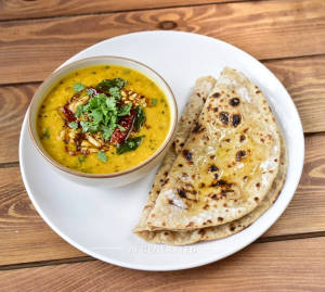 Dal Tadka + Tandoori Butter Roti (2 pieces)