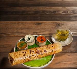 Onion Dosa + Green Tea