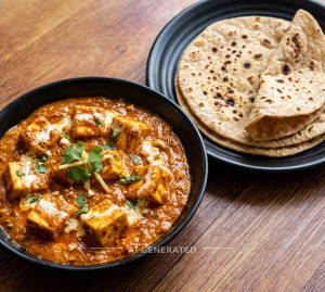 Paneer Lababdar + Tawa Roti (2 pieces)