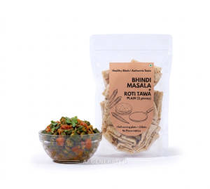 Bhindi Masala + Roti Tawa Plain (2 pieces)