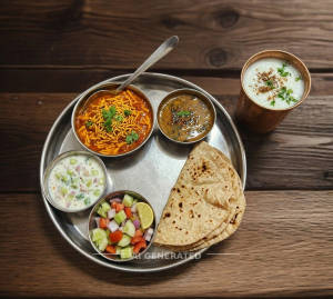 Mini Thali + Butter Milk