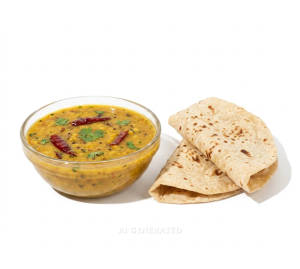 Dal Fry + Tawa Plain Roti (2 pieces)