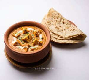 Shahi Paneer + Rumali Roti (1 piece)