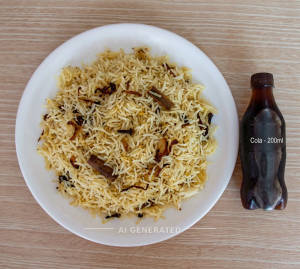 Steamed Rice + Cold Drink [200] Ml