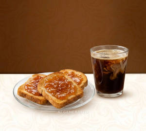 Roasted Jam Bread + Cold Coffee