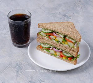 Veg Sandwich + Campa(Black) 200Ml