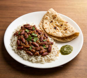 Rajma Chawal + Tawa Roti (1 Pieces)