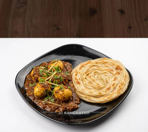 Egg Masala + Parotta (1 Piece)