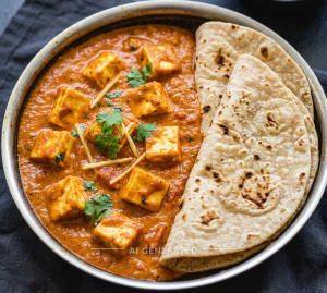 Butter Paneer Masala + Tawa Roti (2 pieces)