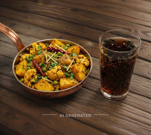 Aloo Gobi + Cold Drink