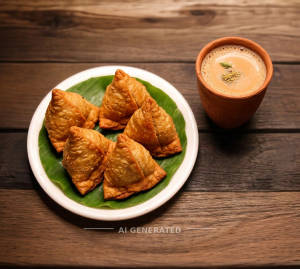 Special Samosa 5Pcs + Special Kulhad Tea