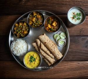 Regular Thali + Chaas